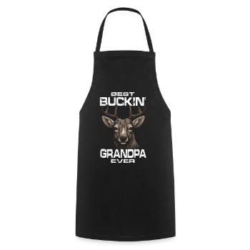 Chasseur Grand-père Cadeaux Chasse Chasse Chasseur Examen - Tablier de cuisine - noir - Devant - AI Model Male 185 dark (185cm)