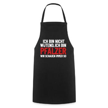 I'm not angry - I'm Palatine - Cooking Apron - black - Front - AI Model Male 185 dark (185cm)