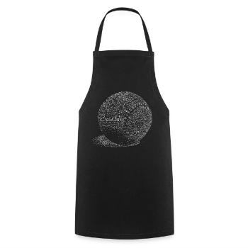 Baseball - Ball Text Design Vintage Sport Kunst - Kochschürze - Schwarz - Vorne - AI Model Male 185 dark (185cm)