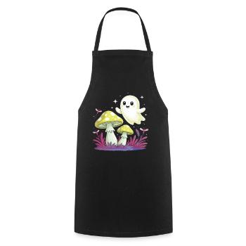 Kleiner Geist - Kochschürze - Schwarz - Vorne - AI Model Male 185 dark (185cm)