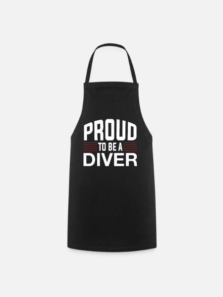 Proud Diver - Kochschürze - Schwarz