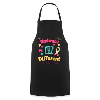 La neurodiversité est mon superpouvoir - Tablier de cuisine - noir - Devant - AI Model Male 185 dark (185cm)