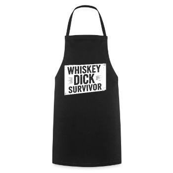 Whiskey Dick Survivor Schmutziger Humor Frech Drec - Kochschürze - Schwarz - Vorne - AI Model Male 185 dark (185cm)