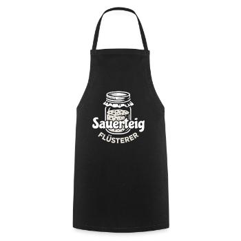 Sourdough Whisperer Saying - Cooking Apron - black - Front - AI Model Male 185 dark (185cm)