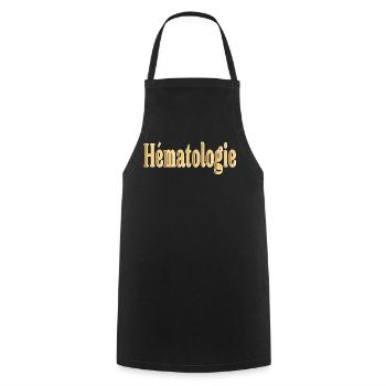 Hématologie Hématologue - Tablier de cuisine - noir - Devant - AI Model Male 185 dark (185cm)