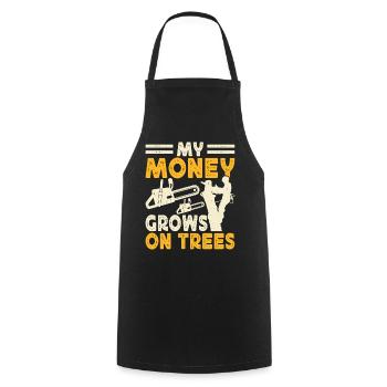 Funny Woodworker Woodworker Gift - Cooking Apron - black - Front - AI Model Male 185 dark (185cm)