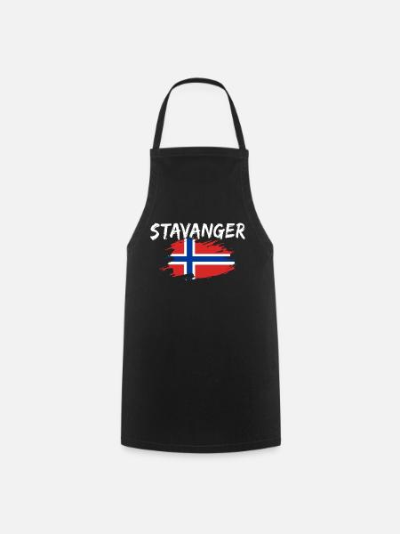 Stavanger Norwegen - Kochschürze - Schwarz