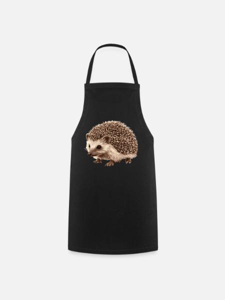 Igel - Kochschürze - Schwarz