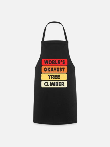 Baumpfleger Holzarbeiter Waldarbeiter Geschenk - Kochschürze - Schwarz
