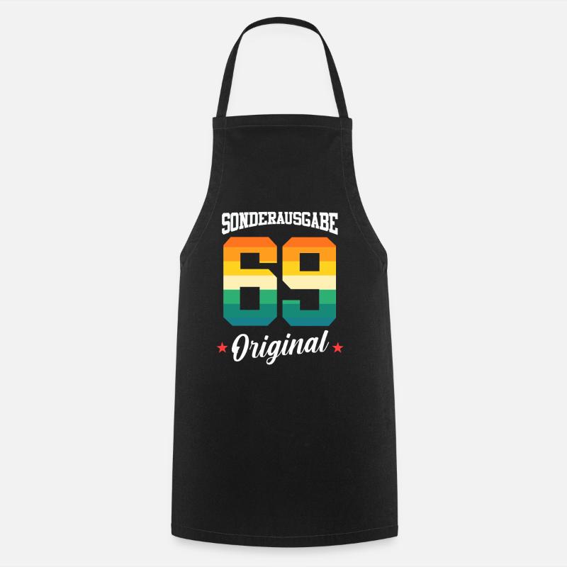 69 Anniversaire - Tablier de cuisine - noir