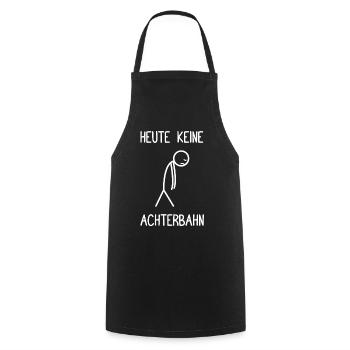 Amusement park Rollercoaster No roller coaster today - Cooking Apron - black - Front - AI Model Male 185 dark (185cm)