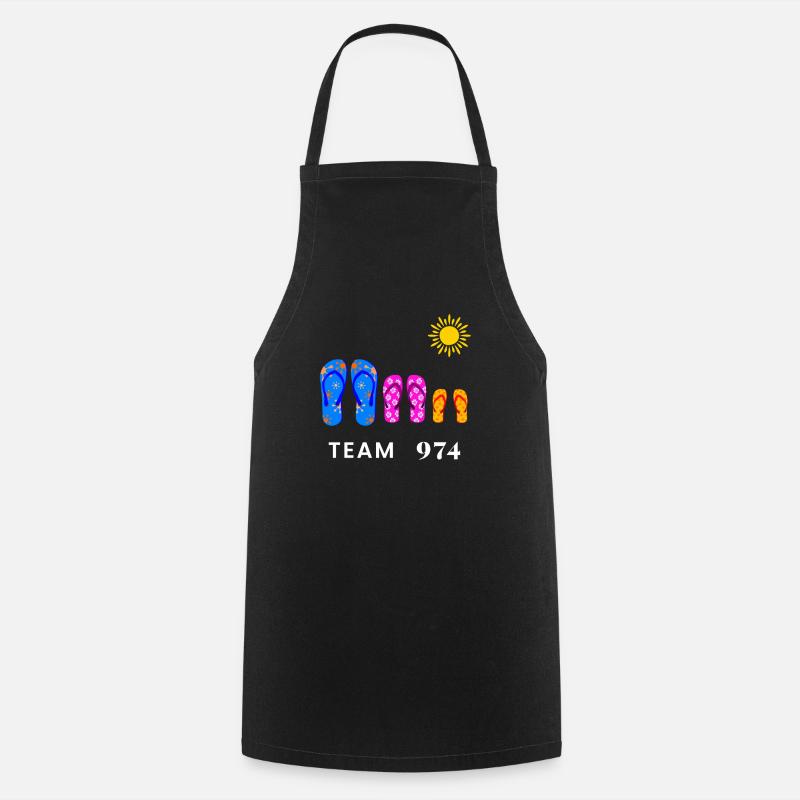 Team 974 savates Summer Sun - Cooking Apron - black