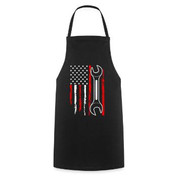 Mécanicien automobile Mécatronicien Technicien Tournevis Cadeau - Tablier de cuisine - noir - Devant - AI Model Male 185 dark (185cm)