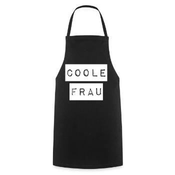 Voici à quoi ressemble une femme cool - Tablier de cuisine - noir - Devant - AI Model Male 185 dark (185cm)