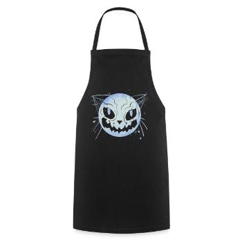 Chats Zombie Lune - Tablier de cuisine - noir - Devant - AI Model Male 185 dark (185cm)