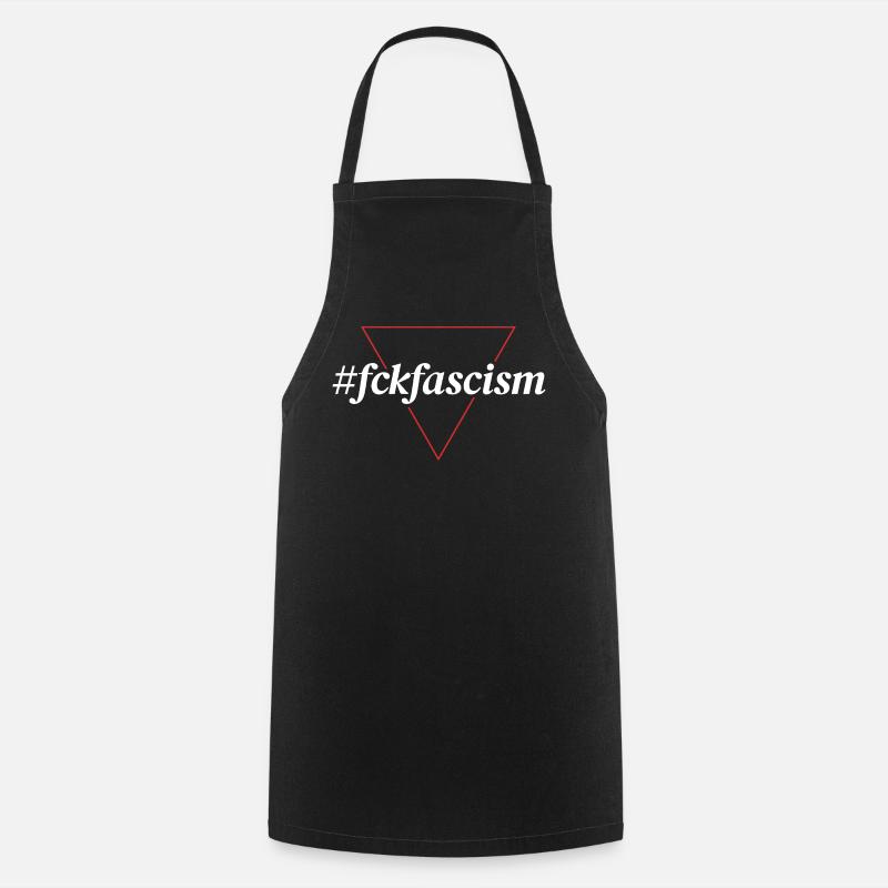 #fckfascism | Political Statement Design - Cooking Apron - black