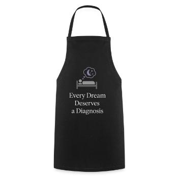 Technologue du sommeil, technicien polysomnographique, Rpsgt - Tablier de cuisine - noir - Devant - AI Model Male 185 dark (185cm)