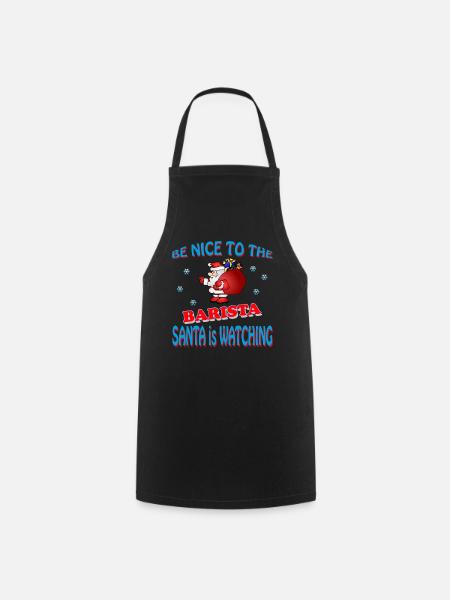 SANTA BARISTA - Kochschürze - Schwarz