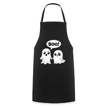 Halloween Niedliche Boo-Geister - Kochschürze - Schwarz - Vorne - AI Model Male 185 dark (185cm)