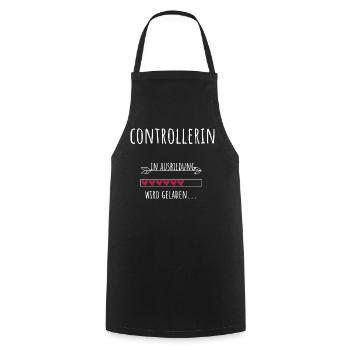 Controlling Studies Occupation Training Controller - Cooking Apron - black - Front - AI Model Male 185 dark (185cm)