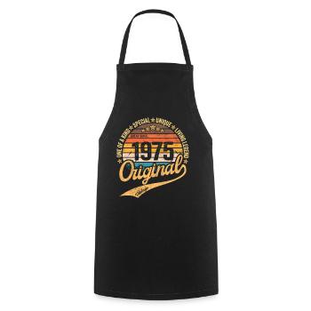 Original 1957 Retro Logo - Cooking Apron - black - Front - AI Model Male 185 dark (185cm)