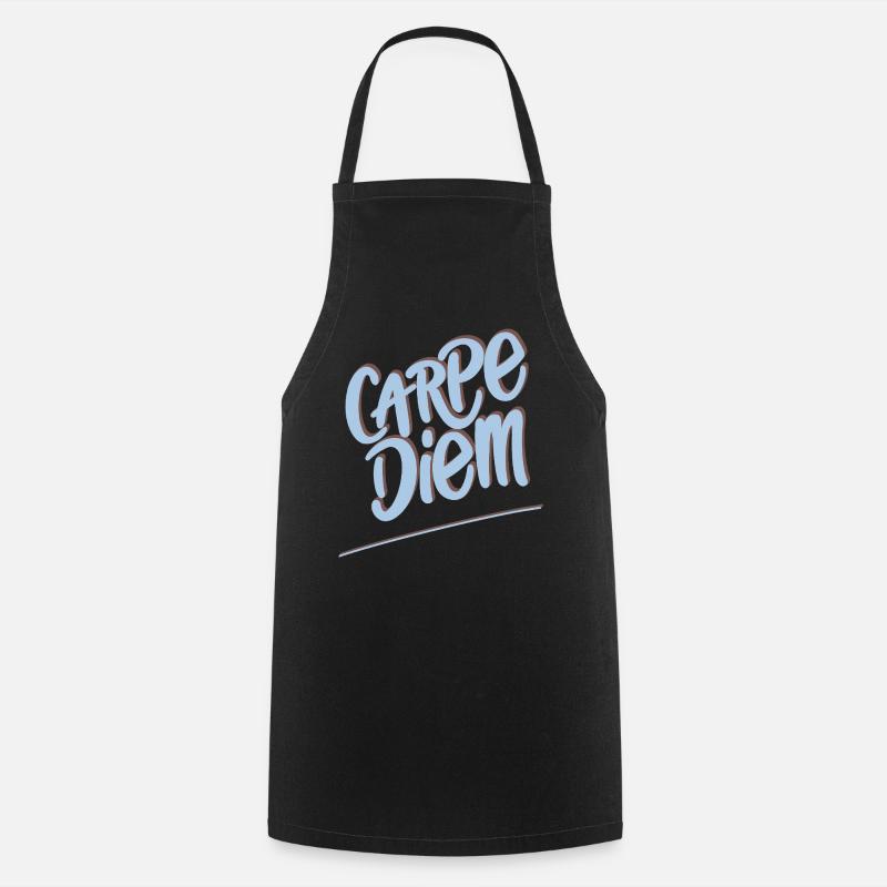 Carpe Diem - Cooking Apron - black
