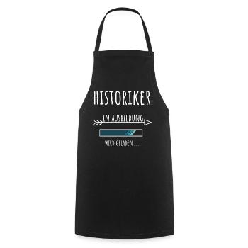 Student Occupation Education Historian - Cooking Apron - black - Front - AI Model Male 185 dark (185cm)