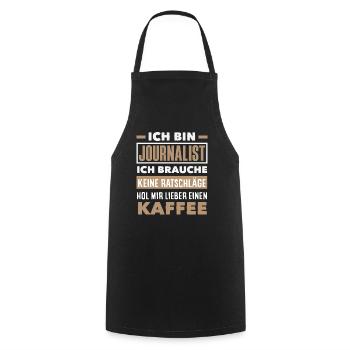 No advice Coffee Investigative reporter - Cooking Apron - black - Front - AI Model Male 185 dark (185cm)