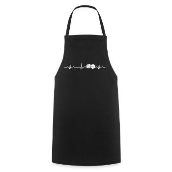 Dice Heartbeat Board Game Board Game - Cooking Apron - black - Front - AI Model Male 185 dark (185cm)