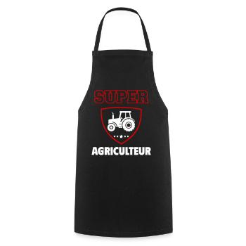 Super Farmer, Vatertag, Weihnachten - Kochschürze - Schwarz - Vorne - AI Model Male 185 dark (185cm)