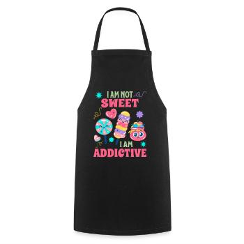 Candy Lover Gift - Cooking Apron - black - Front - AI Model Male 185 dark (185cm)