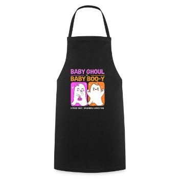 Halloween Gender Reveal - Cooking Apron - black - Front - AI Model Male 185 dark (185cm)