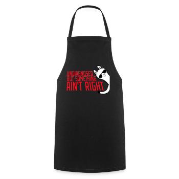 Undiagnosed But Something Ain't Right Lama Glasses - Cooking Apron - black - Front - AI Model Male 185 dark (185cm)