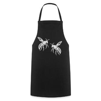 Bee Wasp - Cooking Apron - black - Front - AI Model Male 185 dark (185cm)