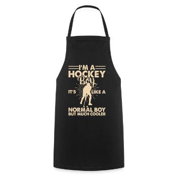Hockey Eishockey Eishockeyspieler Geschenk - Cooking Apron - black - Front - AI Model Male 185 dark (185cm)