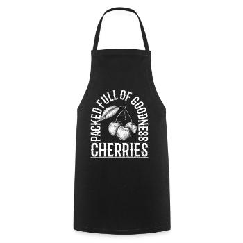packed full of goodness cherries - Kochschürze - Schwarz - Vorne - AI Model Male 185 dark (185cm)