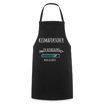 Klimaforscher Student Beruf Ausbildung Umwelt - Kochschürze - Schwarz - Vorne - AI Model Male 185 dark (185cm)