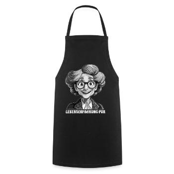FEMME ÂGÉE EXPÉRIENCE DE VIE PURE - Tablier de cuisine - noir - Devant - AI Model Male 185 dark (185cm)