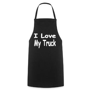 camion - Tablier de cuisine - noir - Devant - AI Model Male 185 dark (185cm)