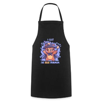 The Bear Minimum Spell - Cooking Apron - black - Front - AI Model Male 185 dark (185cm)