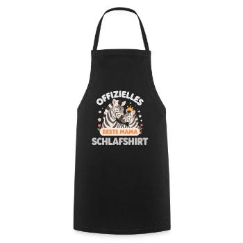 Official Sleep Shirt Best Mom Zebra Gift - Cooking Apron - black - Front - AI Model Male 185 dark (185cm)