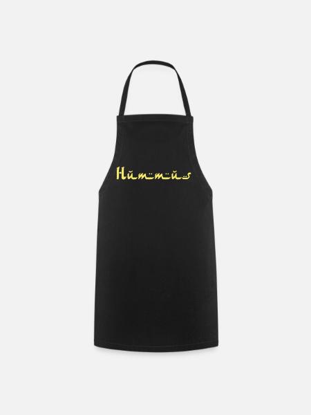 Hummus - Kochschürze - Schwarz