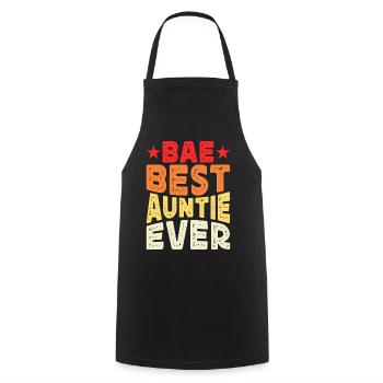 Tante Cadeau Meilleure Tante Du Monde - Tablier de cuisine - noir - Devant - AI Model Male 185 dark (185cm)