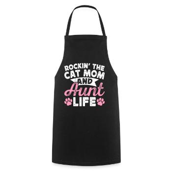 Tante Cadeau Meilleure Tante Du Monde - Tablier de cuisine - noir - Devant - AI Model Male 185 dark (185cm)