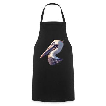Pelicans Pelican - Cooking Apron - black - Front - AI Model Male 185 dark (185cm)