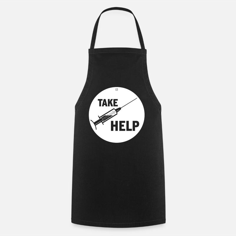 DEMANDEZ DE L’AIDE - Tablier de cuisine - noir