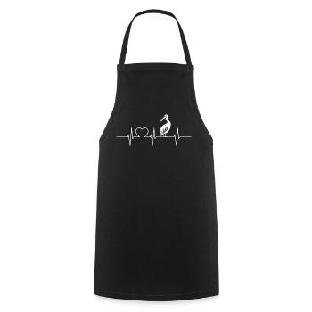 Pelicans Pelican - Cooking Apron - black - Front - AI Model Male 185 dark (185cm)