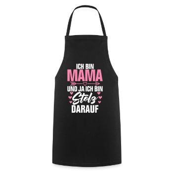 Ich Bin Mama Und Ja Ich Bin Stolz Darauf - Tablier de cuisine - noir - Devant - AI Model Male 185 dark (185cm)
