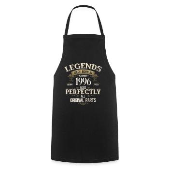 30ème Anniversaire Légende Novembre Millésime 1996 - Tablier de cuisine - noir - Devant - AI Model Male 185 dark (185cm)