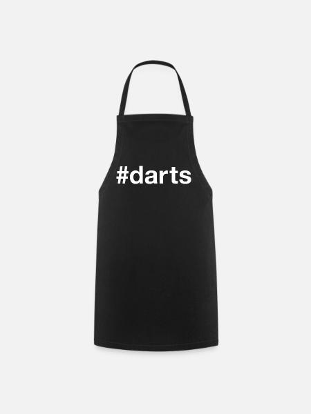 Darts Dart Hashtag - Kochschürze - Schwarz